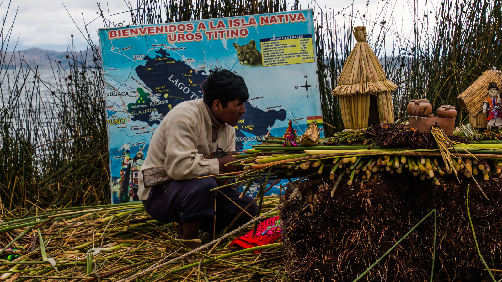Islas Uros, Titikaka-See, Puno, Peru, 2015