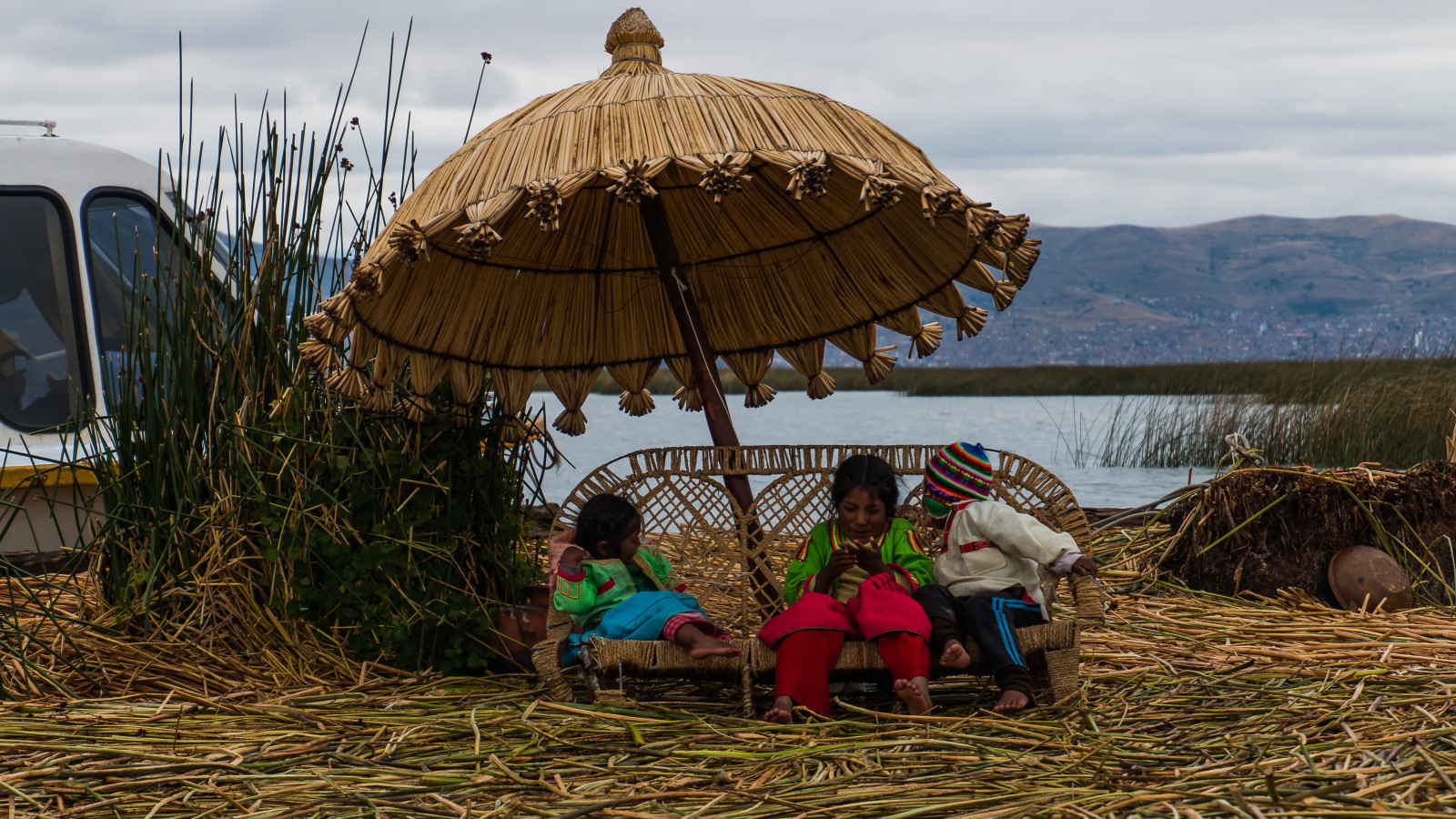 Islas Uros, Titikaka-See, Puno, Peru, 2015