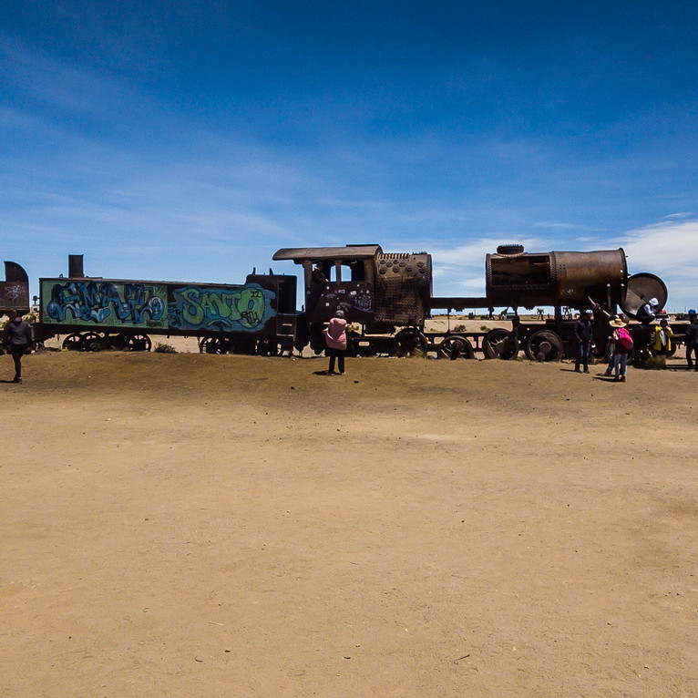 Bolivien - Colchani, Eisenbahn-Friedhof
