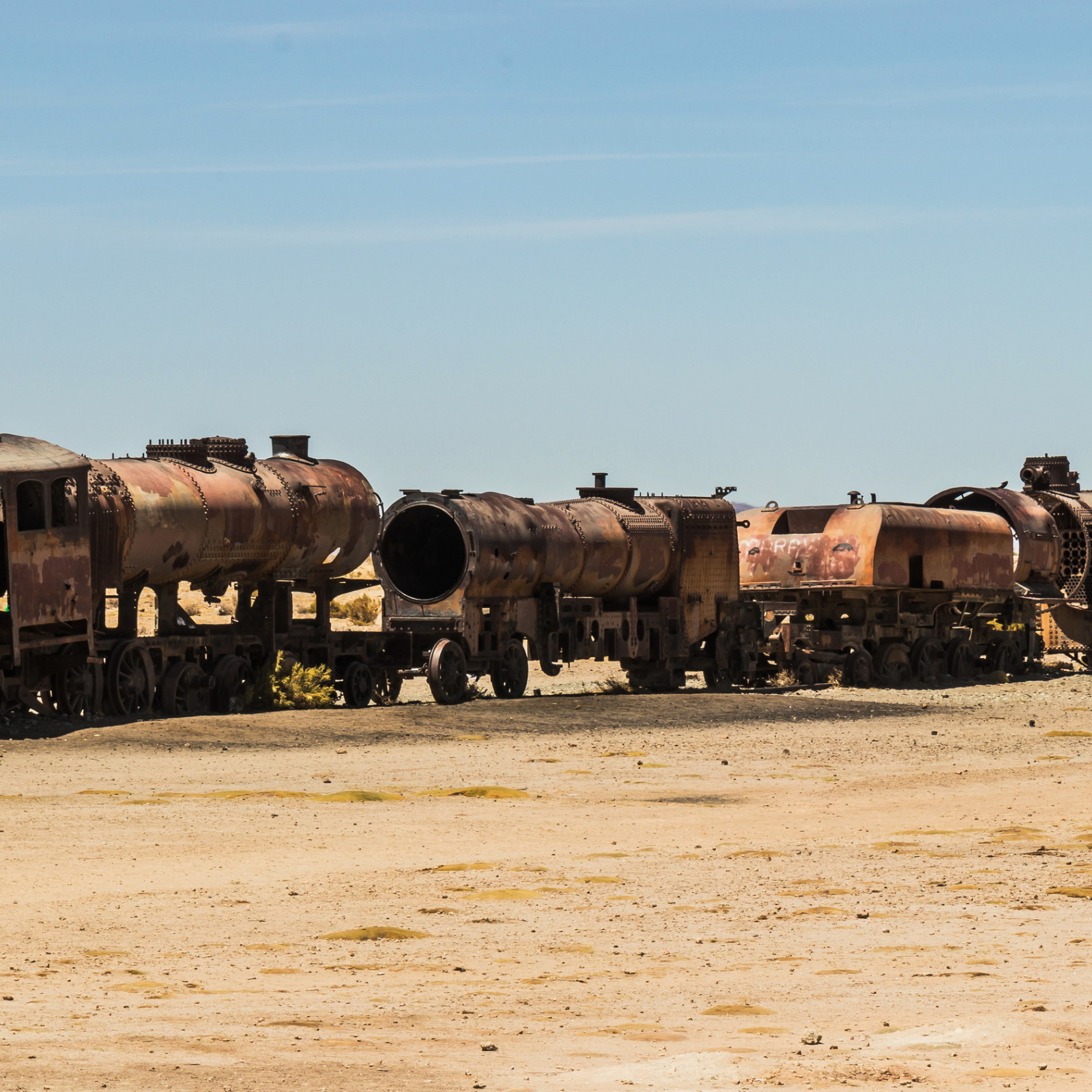 Bolivien - Colchani, Eisenbahn-Friedhof