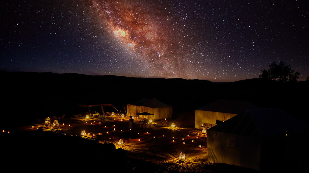 Milky Way above Tour Camp in Marocco