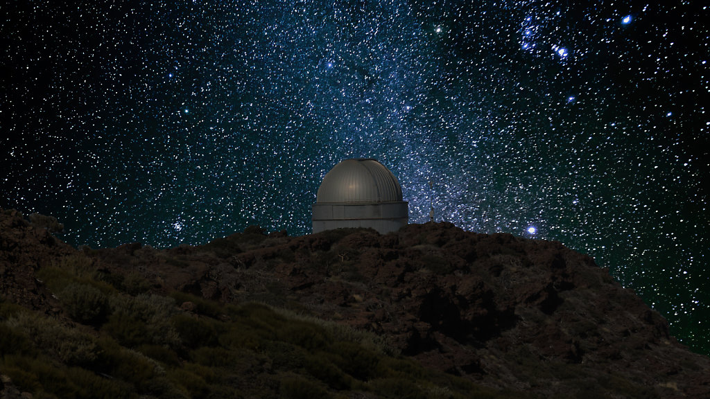 Milky Way above Roque de los Muchachos